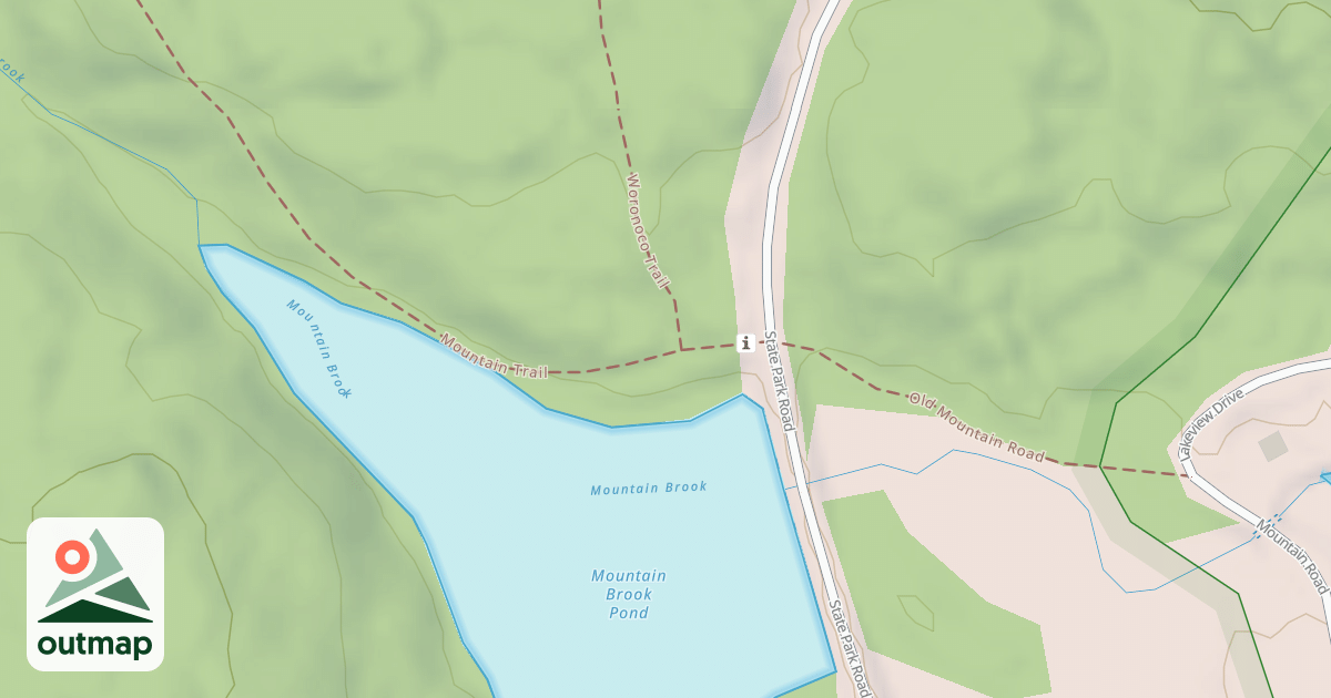 Map of Mountain trail