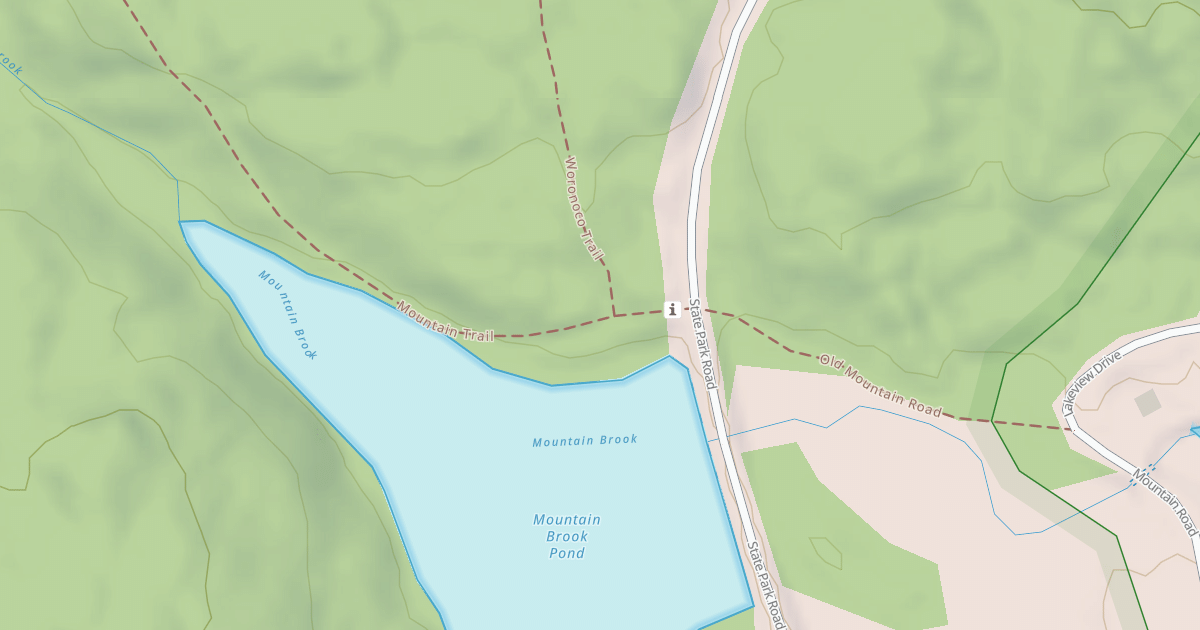 Map preview of Mountain trail