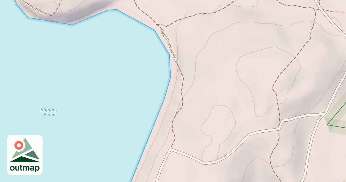 Map of Higgin's Pond Trail