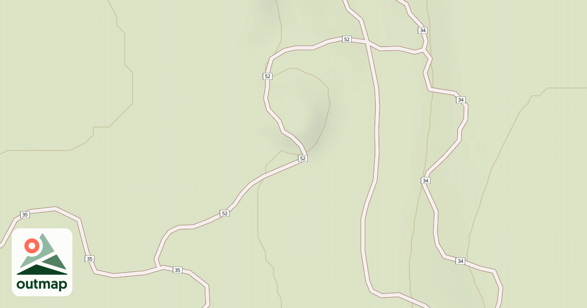 Map of Cline Buttes Tr 52