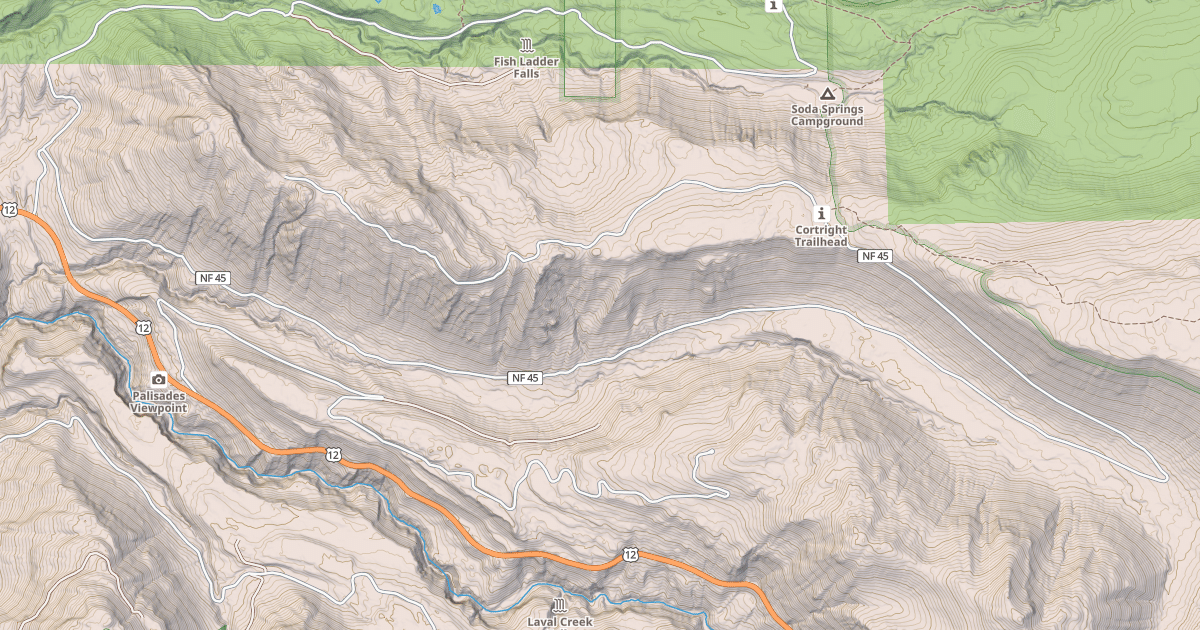 Map preview of CORTRIGHT CREEK