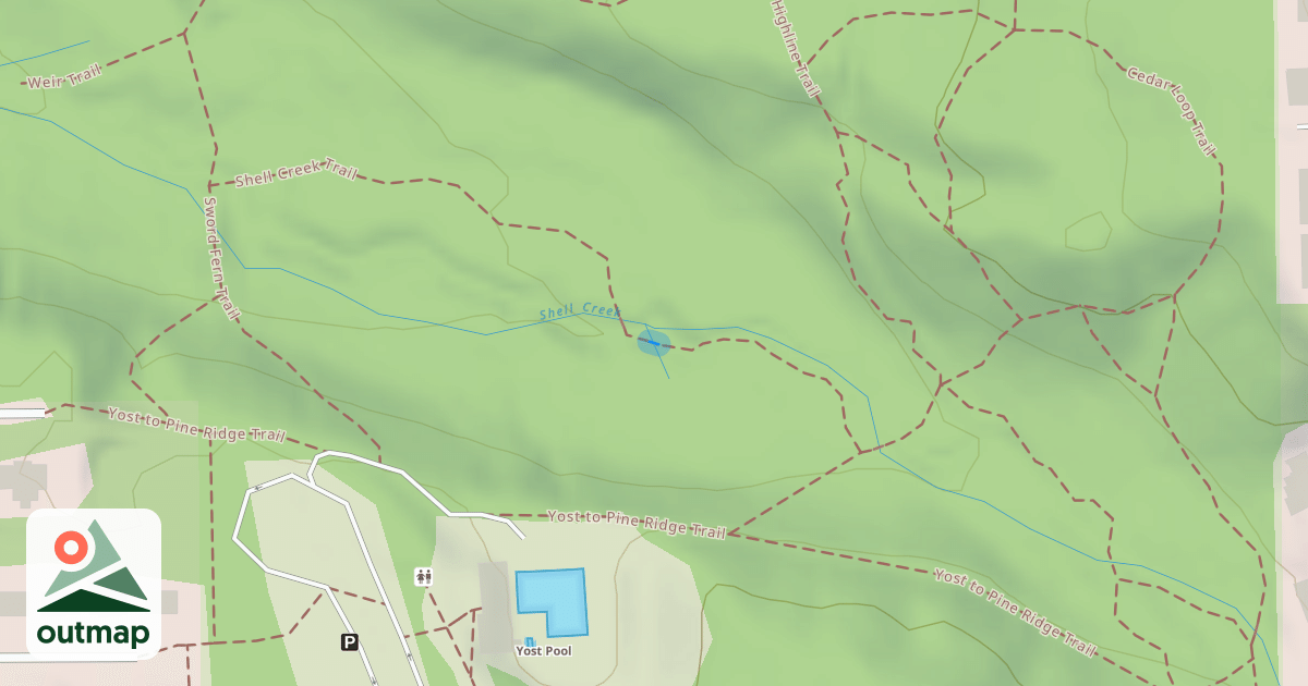 Map of Shell Creek Trail