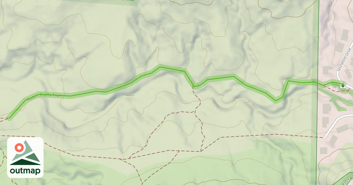 Map of Austin Bluffs Trail