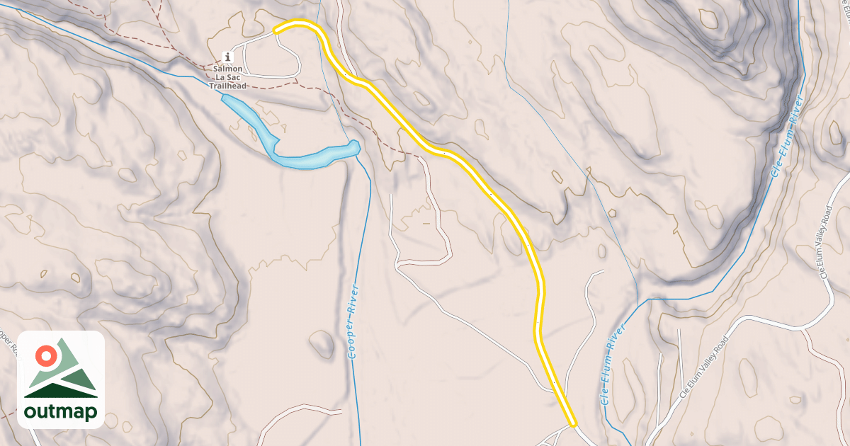 Map of Trailhead Road