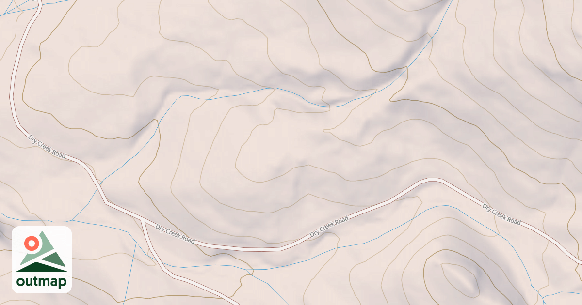 Map of DRY CREEK