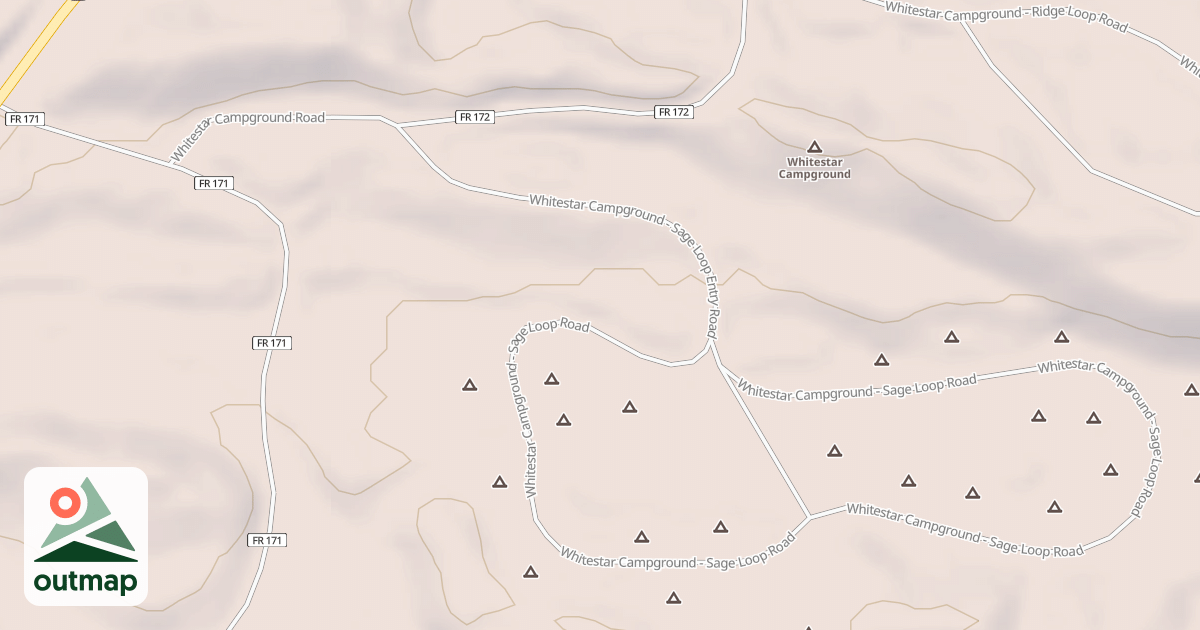 Map of WHITESTAR CG-SAGE LOOP ENTR