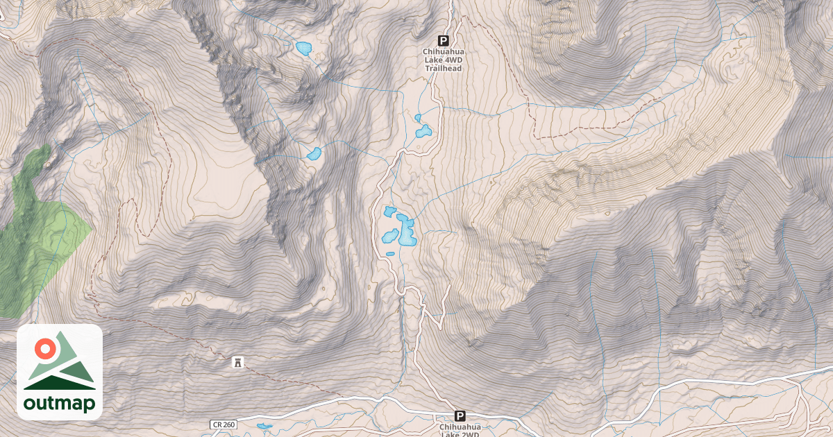 Map of CHIHUAHUA GULCH ROAD