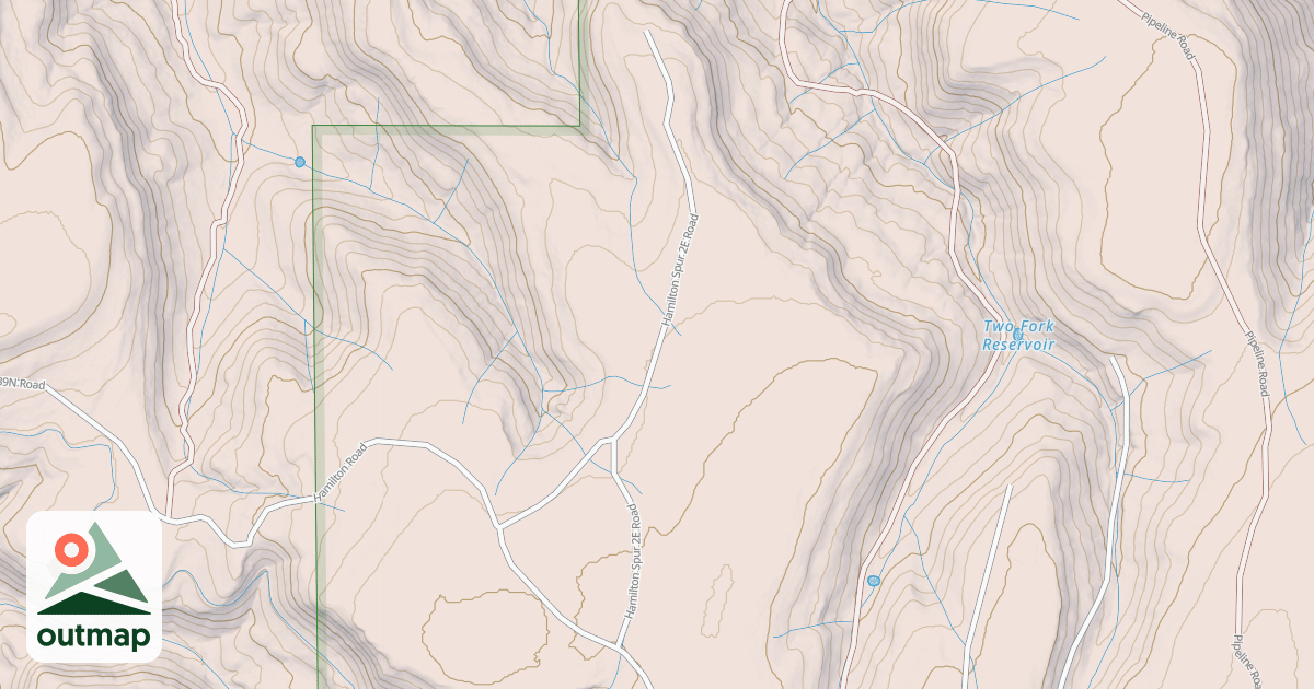 Map of HAMILTON SPUR 2E