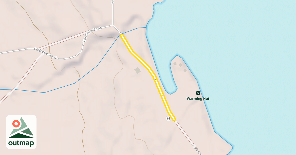 Map of Cummings Pond Road