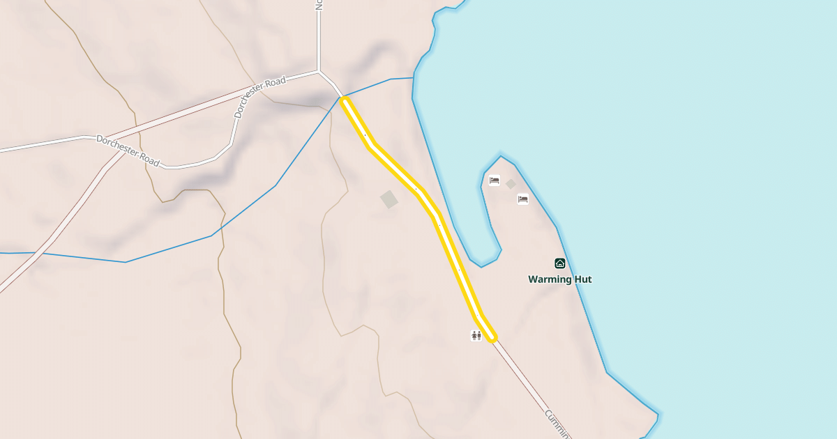 Map preview of Cummings Pond Road
