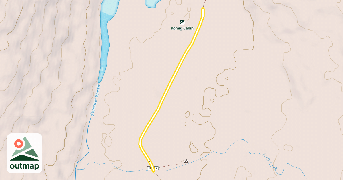 Map of Resurrection Pass Trail
