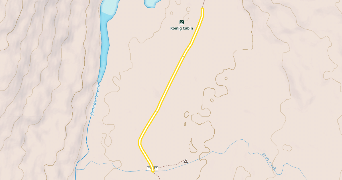 Map preview of Resurrection Pass Trail