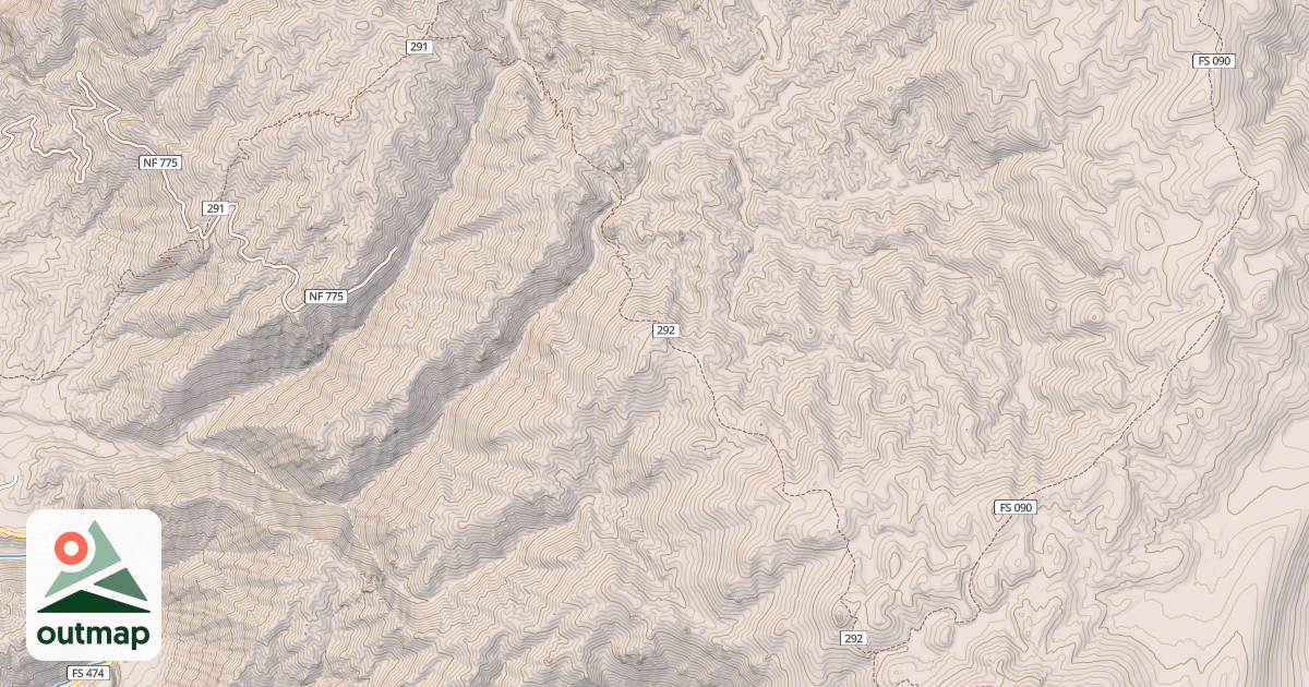 Map of CAMP CREEK CUT-OFF
