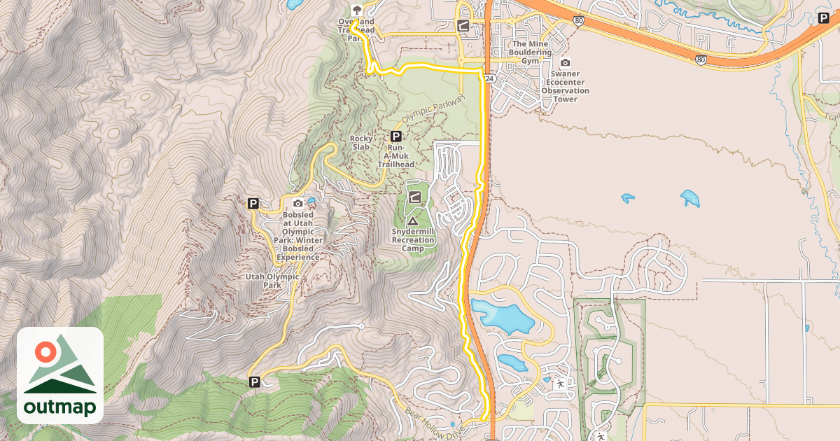 Map of Millenium Trail