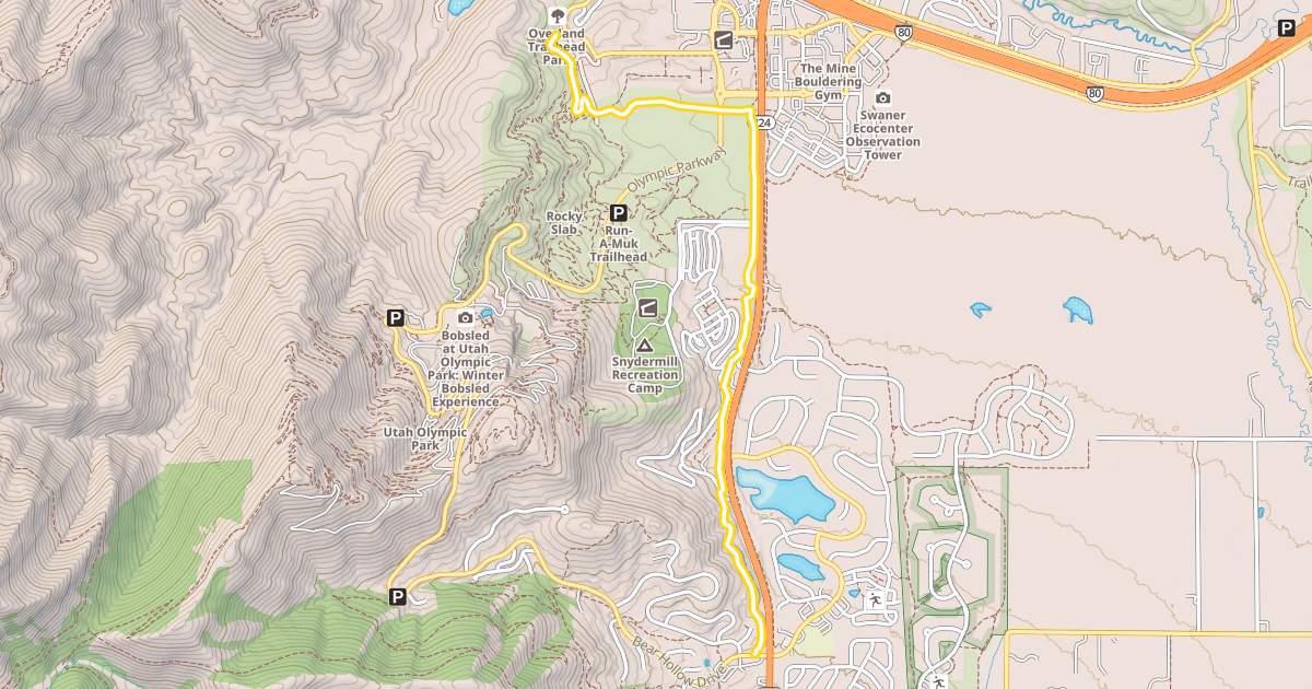 Map preview of Millenium Trail