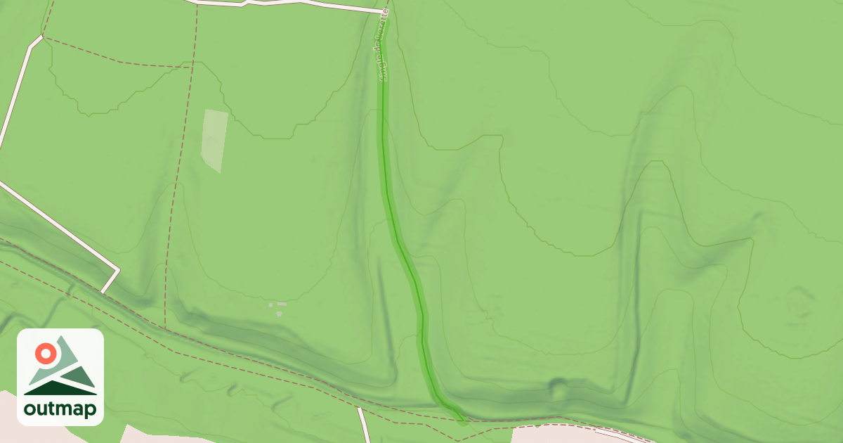 Map of Chemin de la Vallée de l'Hayure