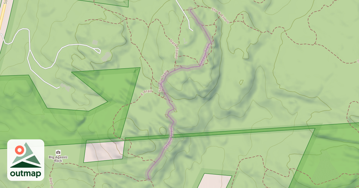 Map of Stupid Trail