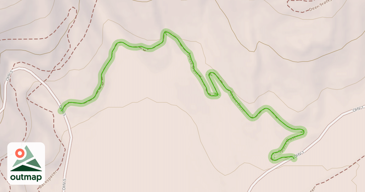 Map of Space Dust Trail