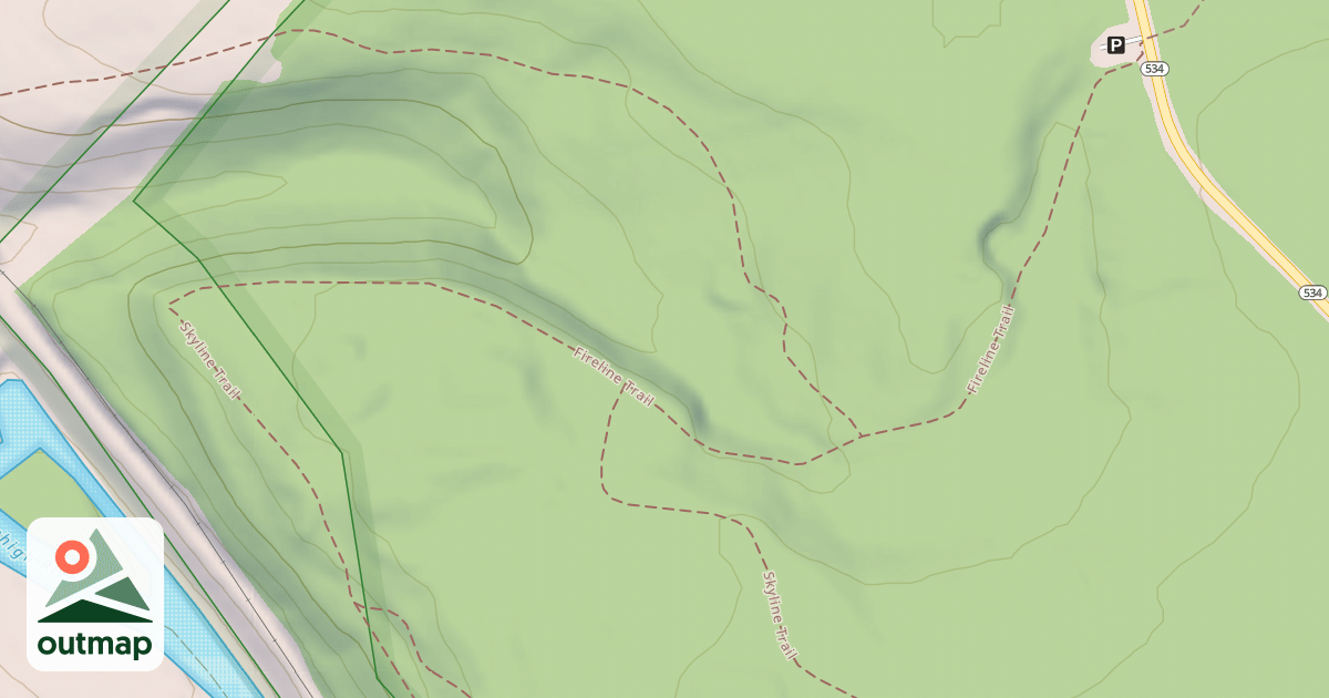 Map of Hickory Run State Park Trails