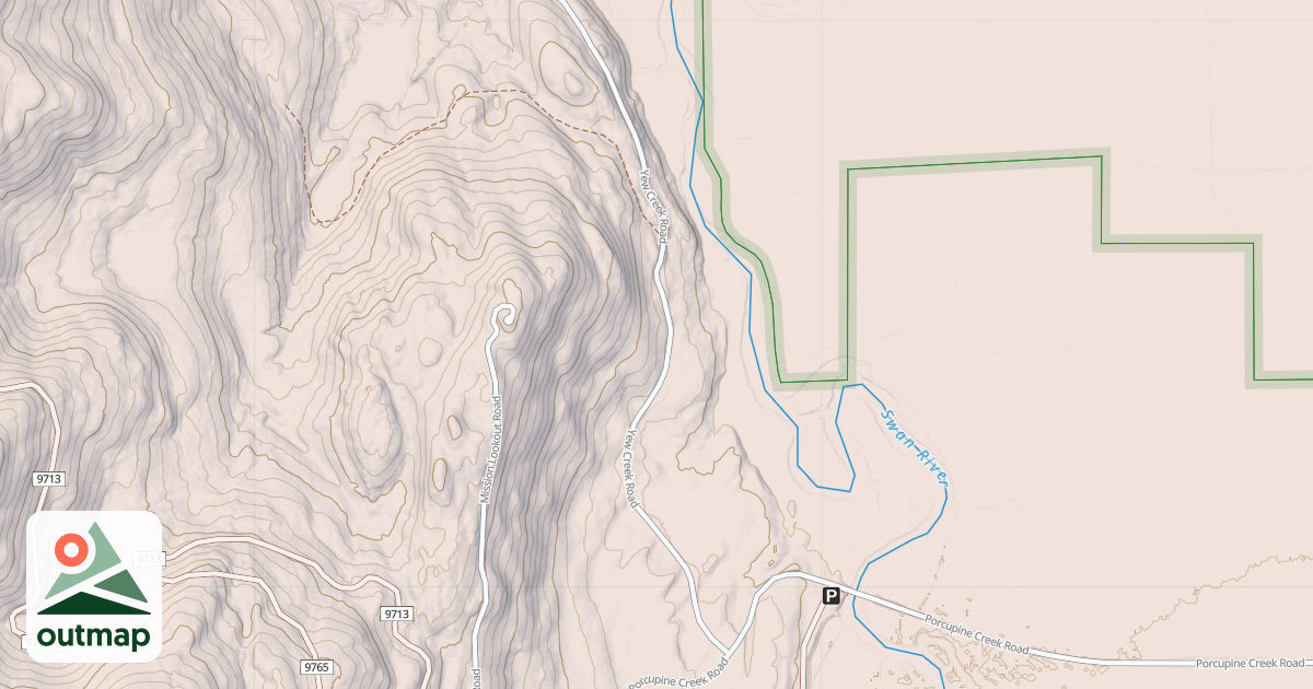 Map of YEW CREEK