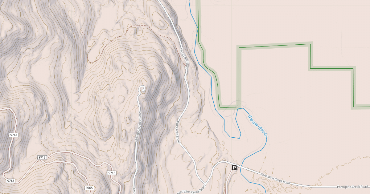 Map preview of YEW CREEK