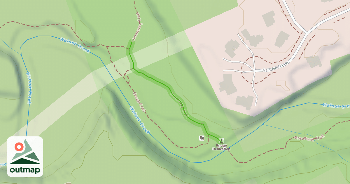 Map of Greenway Trail