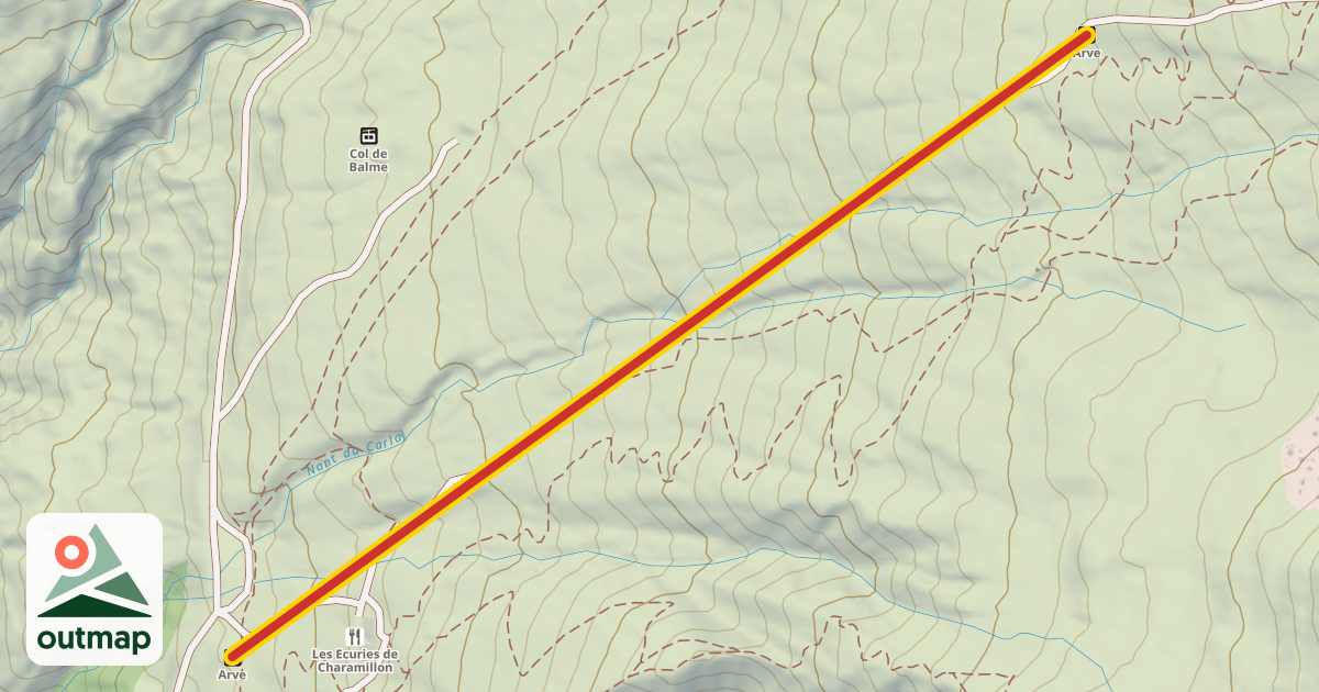 Map of Arve