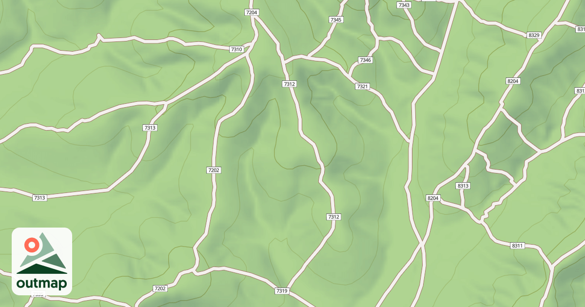 Map of USFS Motor Vehicle Use Map Trails 19958