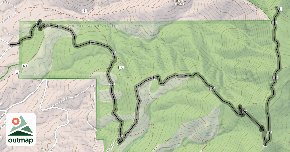 Map of Atalaya Trail (170)
