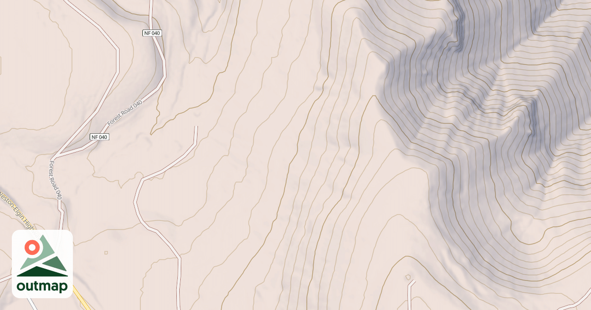 Map of Lookinglass Rim Trail