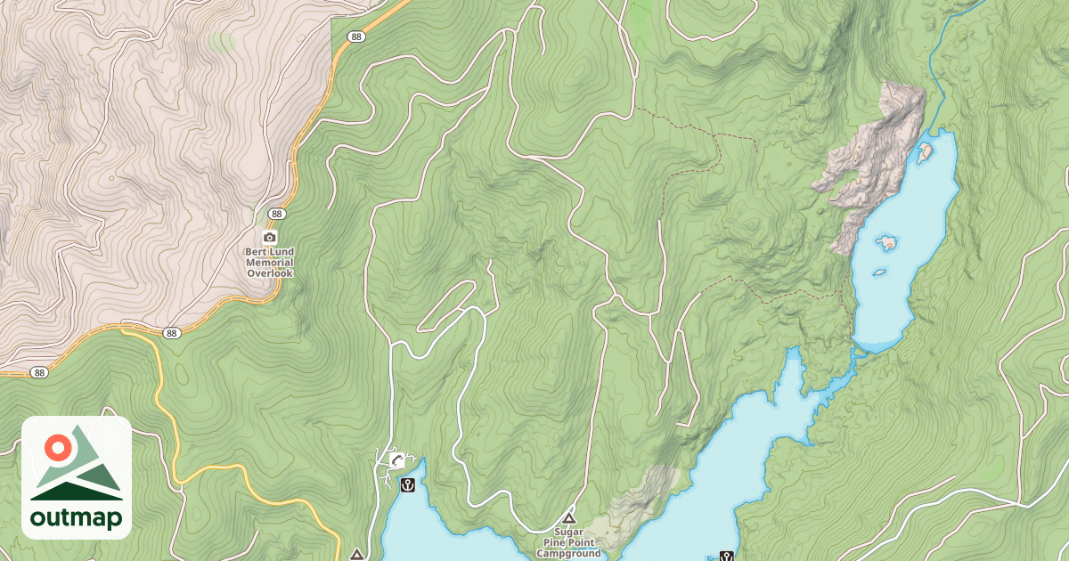 Map of Sugarpine Loop