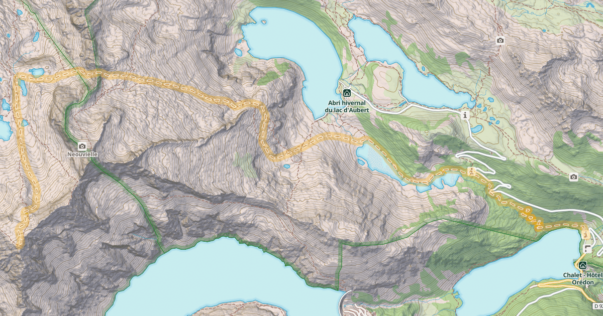 Map preview of Turon de Néouvielle — Lac d'Aubert