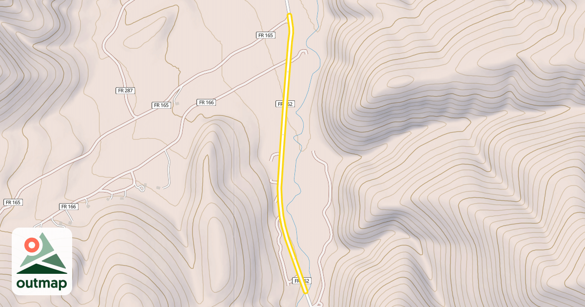 Map of Baker Creek Road