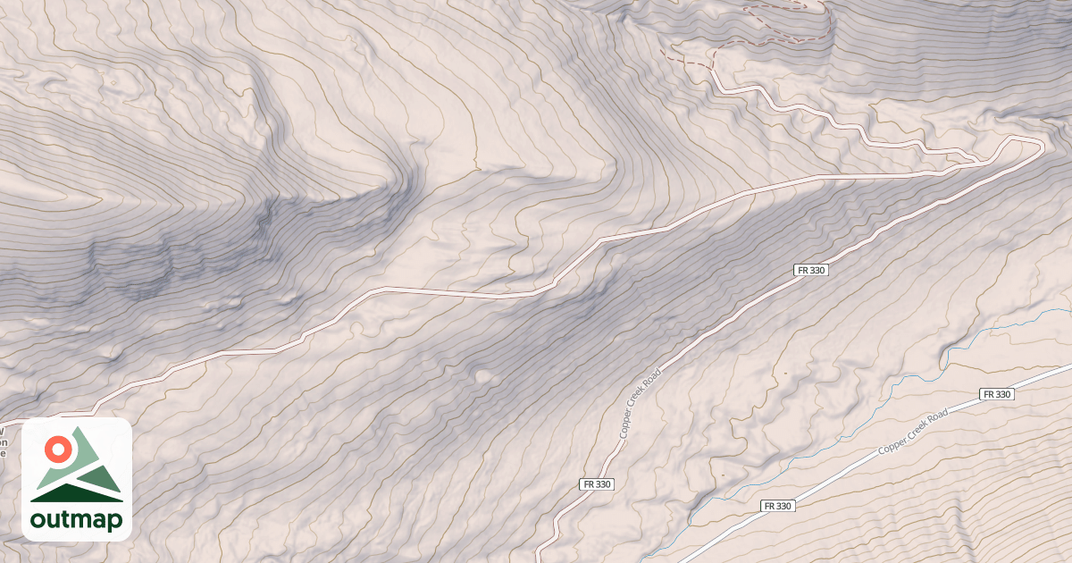 Map of COPPER CAMP SPUR A1