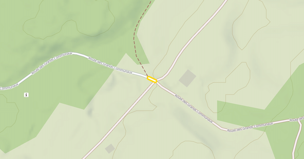 Map preview of Route des Grands Communaux