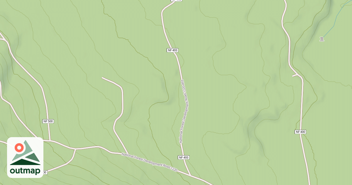 Map of USFS Motor Vehicle Use Map Roads {0CD6026E-B5B2-45BF-A47C-85F77F2BE625}