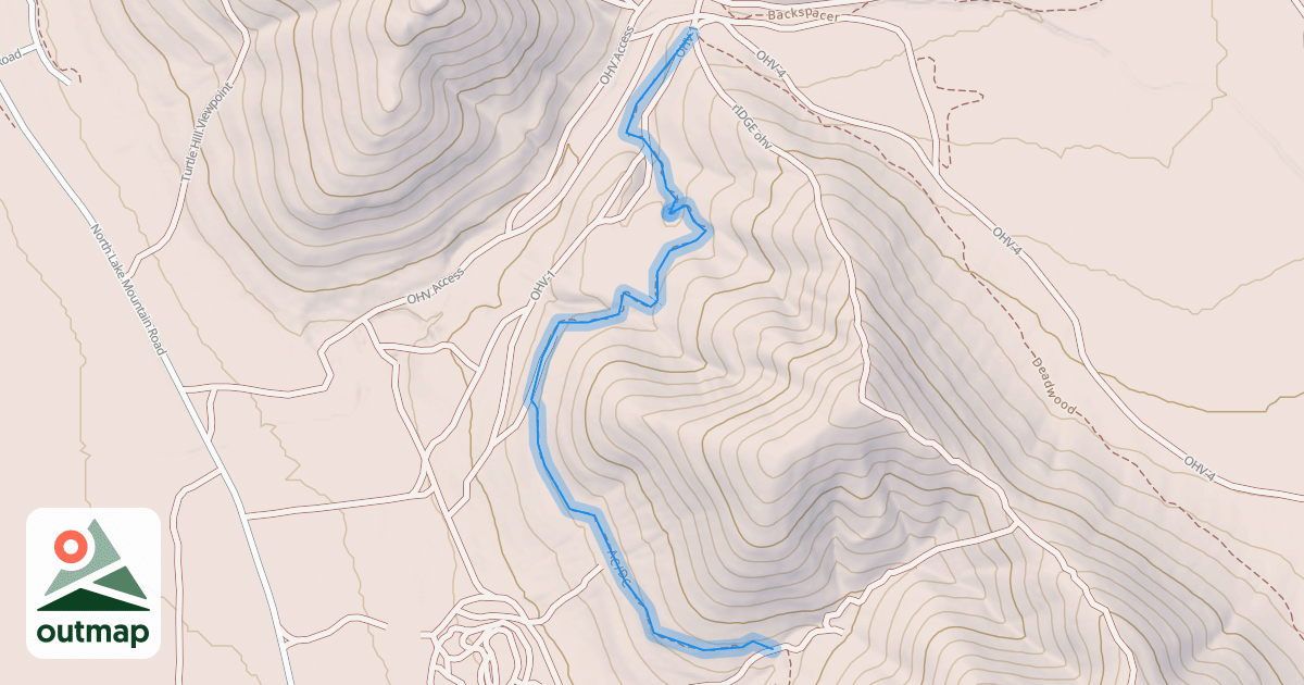 Map of AC/DC Trail