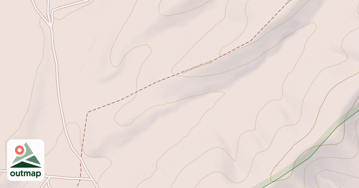 Map of Horse Theif Mesa Trail