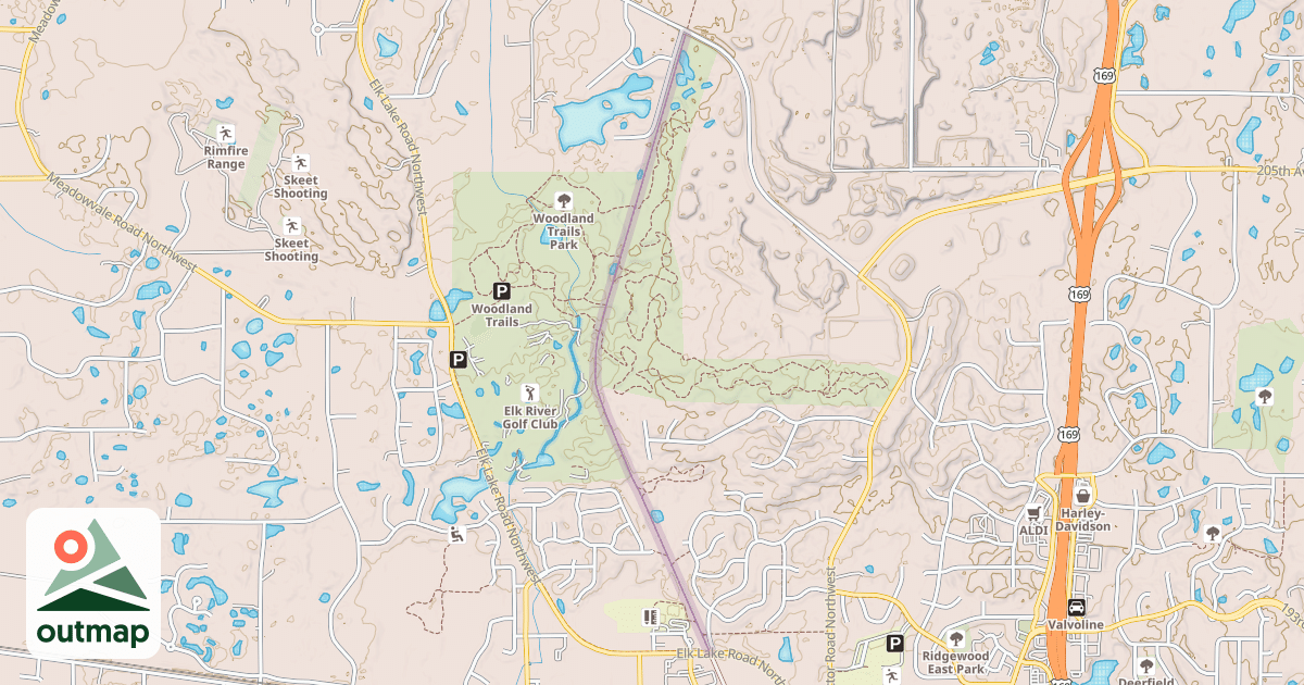 Map of Great Northern Trail