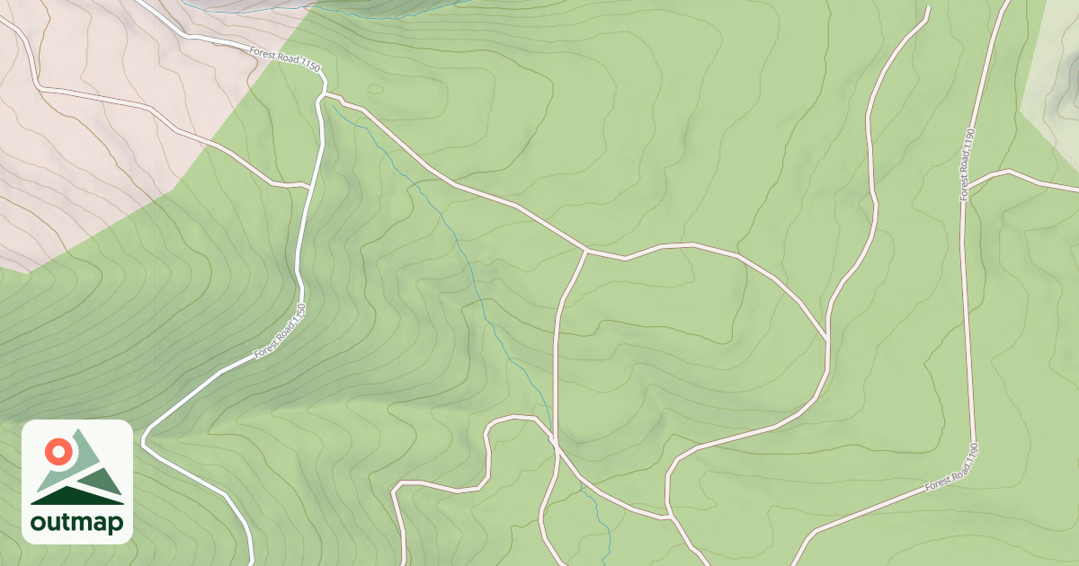 Map of USFS Motor Vehicle Use Map Roads {551FAC55-5788-4854-B066-A333C3F6E727}