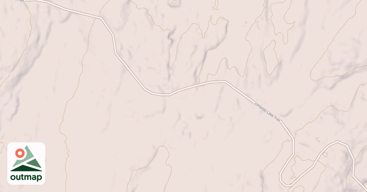 Map of Omaday Lake