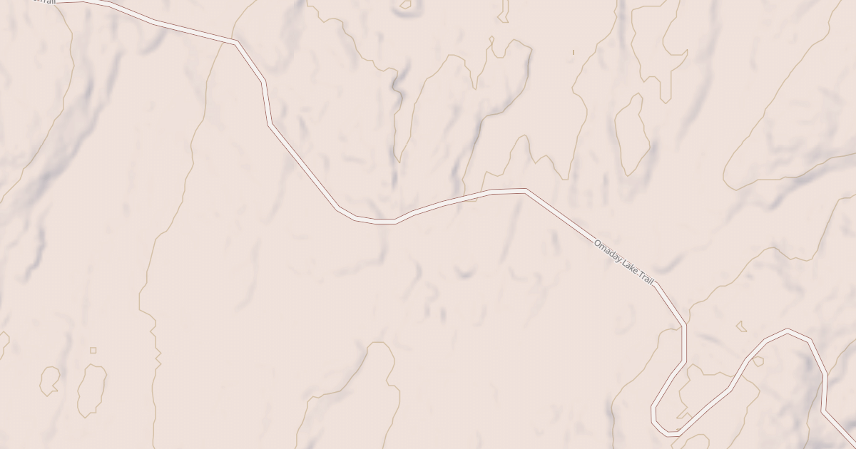 Map preview of Omaday Lake
