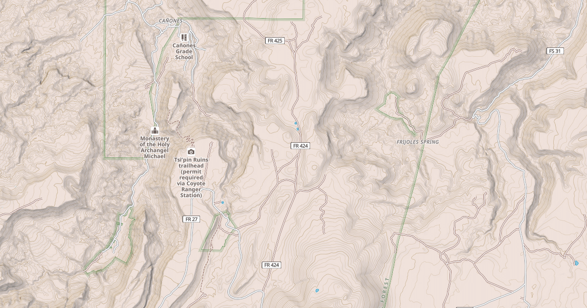 Map preview of MESA DE LOS CANONES