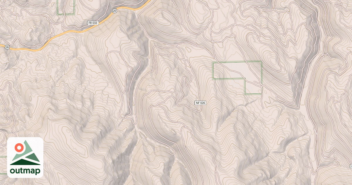 Map of N FORK BRIDGE CRK MAJOR L MRS