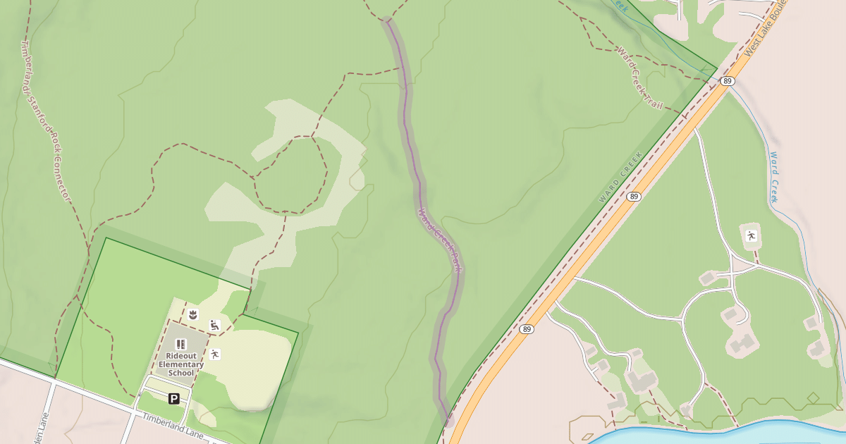 Map preview of Ward Creek Park