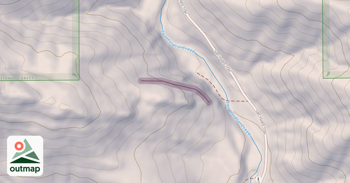 Map of San Ysidro Rock