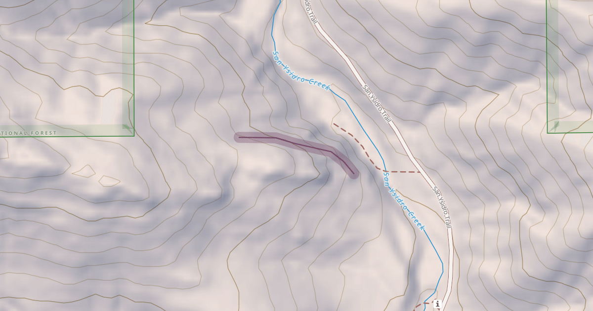 Map preview of San Ysidro Rock
