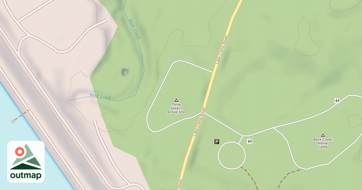 Map of (FDR) COMO OVERFLOW