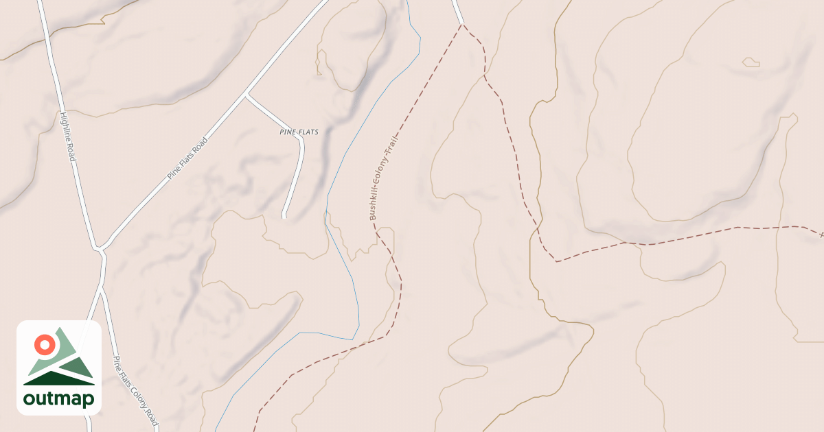 Map of Edgemere-Pecks Pond - Snowmobile Trails