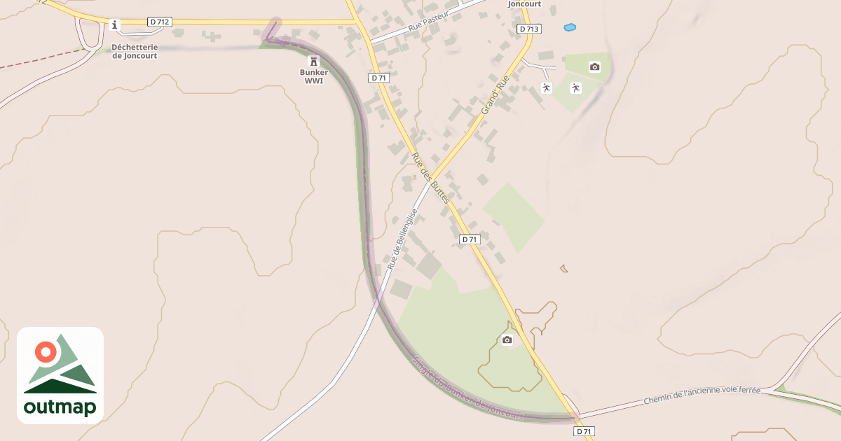 Map of Single du Bunker de Joncourt